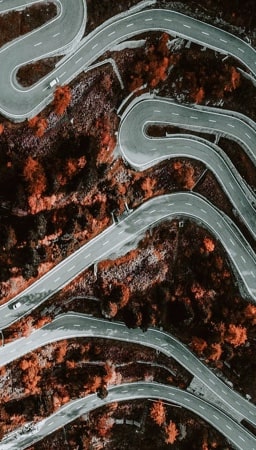 Image of road from up above